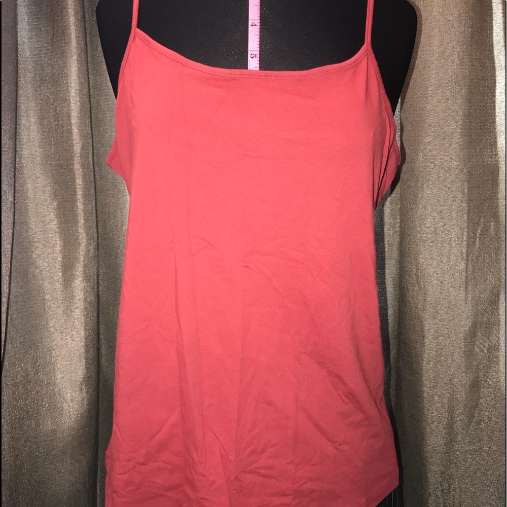 Wine spaghetti strap tank top